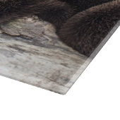 Twee Cute Otters | Otter Snijplank (Hoek)