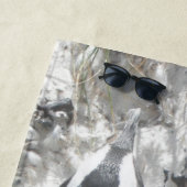 Twee Cute Penguins Beach Towel Strandlaken (In situ)