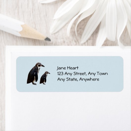Twee Cute Penguins Permanent Label (Insitu)