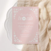 Twee Cute Pink Daisy Floral Boho Birthday Kaart