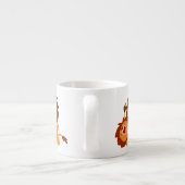 Twee Cute Playful Cartoon Lions Espresso Mok (Achterkant)