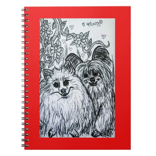Twee Cute Puppies, ook bekend als Two Bked Goods! Notitieboek (Voorkant)