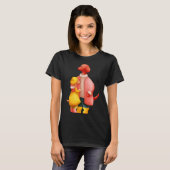 Twee Dachshunds Hugging T-shirt (Voorkant volledig)