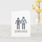 Twee Dads en een Zoon - Gelukwensen!! Kaart (Gele Bloem)