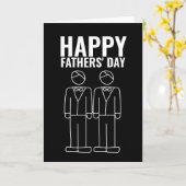 Twee Dads Happy Gay Fathers Dag Kaart (Gele Bloem)