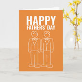 Twee Dads Happy Gay Fathers Dag Kaart (Gele Bloem)