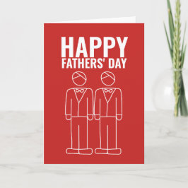 Twee Dads Happy Gay Fathers Dag Kaart