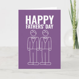 Twee Dads Happy Gay Fathers Dag Kaart
