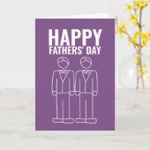 Twee Dads Happy Gay Fathers Dag Kaart (Gele Bloem)