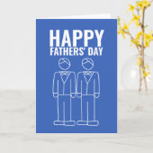 Twee Dads Happy Gay Fathers Dag Kaart (Gele Bloem)