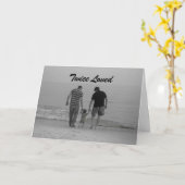 TWEE DADS HAPPY VADERDAG KAART (Gele Bloem)