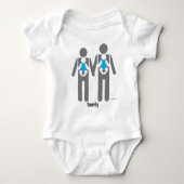 Twee Dads, twee Sons Romper (Voorkant)