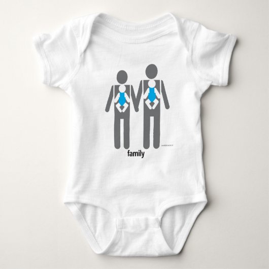Twee Dads, twee Sons Romper (Voorkant)