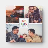 Twee Dads zijn beter dan één | Foto Vaderdag Fotoplaat (Voorkant)