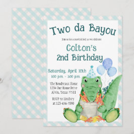 Twee dagen Bayou - Crawfish Boil verjaardagsfeestj Kaart