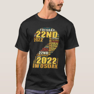 Twee dagen dinsdag 22 februari 2022 t-shirt