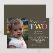 Twee dagen durende uitnodiging (Voorkant / Achterkant)