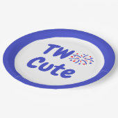 Twee dagen durende vuurwerk papieren bordje (Gekanteld)