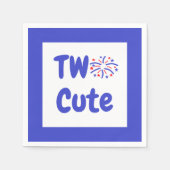 Twee dagen durende vuurwerk servet (Voorkant)