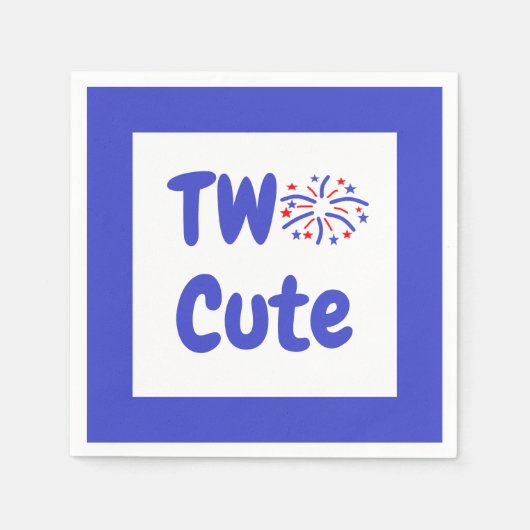 Twee dagen durende vuurwerk servet (Voorkant)