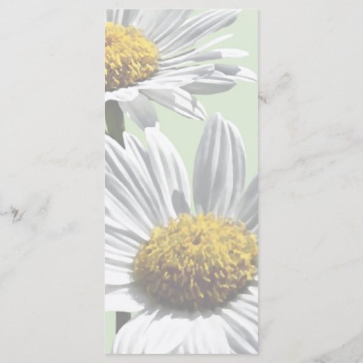 Twee dagen in het Sunshine Wedding Menu (Achterkant)