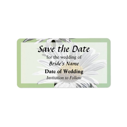 Twee dagen in Sunshine Save the Date Etiket (Voorkant)