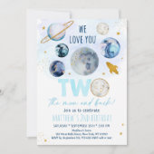 Twee dagen 's ochtends blauw goud kaart (Voorkant)