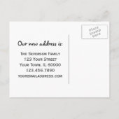 Twee Dagen Verandering van Adres Aankondigingskaart (Achterkant)