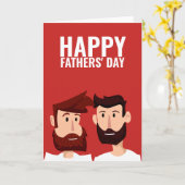 Twee dagen voor de gelukkige vaders van de Gay Dad Kaart (Gele Bloem)