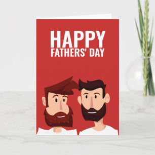 Twee dagen voor de gelukkige vaders van de Gay Dad Kaart