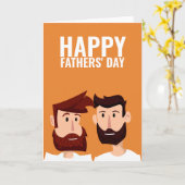 Twee dagen voor de gelukkige vaders van de Gay Dad Kaart (Gele Bloem)