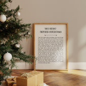 Twee dagen voor de kerstprint poster