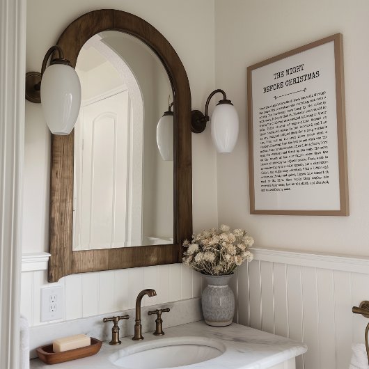 Twee dagen voor de kerstprint poster