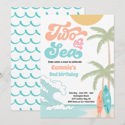 Twee dagen voor de tweede verjaardag van het Zee R Kaart (Voorkant / Achterkant)