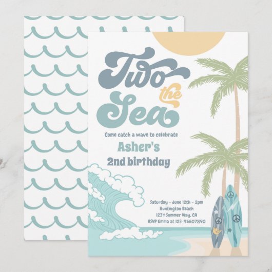 Twee dagen voor de tweede verjaardag van het Zee R Kaart (Voorkant / Achterkant)