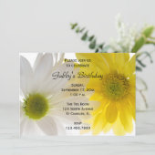 Twee Daisies Birthday Party Kaart (Staand voorkant)