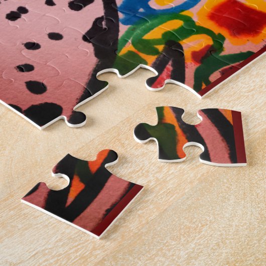 Twee Dalmatiërs houden van kunst Legpuzzel (Zijkant)