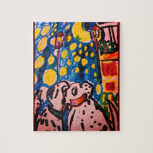 Twee Dalmatiërs houden van kunst Legpuzzel (Verticaal)