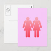 Twee dames briefkaart (Voorkant / Achterkant)