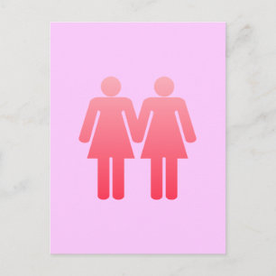 Twee dames briefkaart