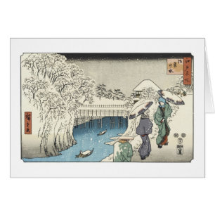 Twee dames converseren, Hiroshige,