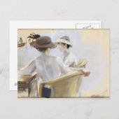 Twee Dames door het water Briefkaart (Voorkant / Achterkant)