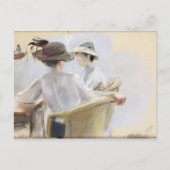 Twee Dames door het water Briefkaart (Voorkant)