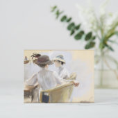 Twee Dames door het water Briefkaart (Staand voorkant)