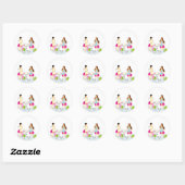 Twee dames in de Cafe Stickers (Vel)