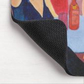 Twee dames in een café muismat (Hoek)