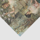 Twee dames in een park van Hans Zatzka Tissuepapier (Detail)