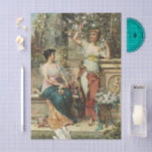 Twee dames in een park van Hans Zatzka Tissuepapier (Craft)