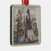 Twee dames metalen ornament (Rechts)