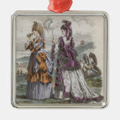Twee dames metalen ornament (Voorkant)